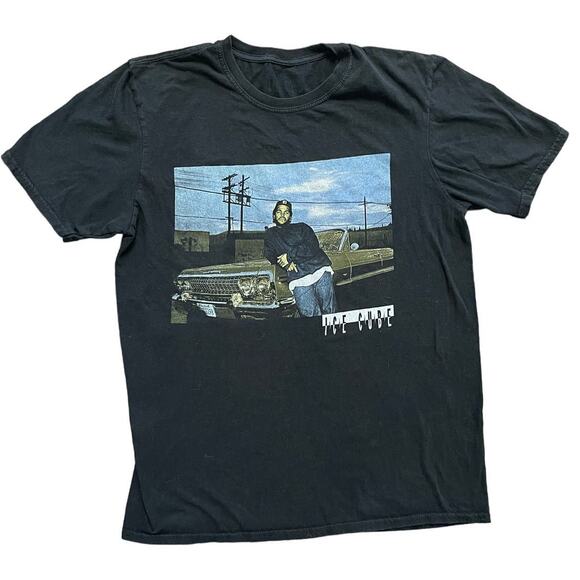 Vintage Ice Cube Official Black T-Shirt Short Sleeve ~Graphic ~Music SIZE M - Picture 1 of 7
